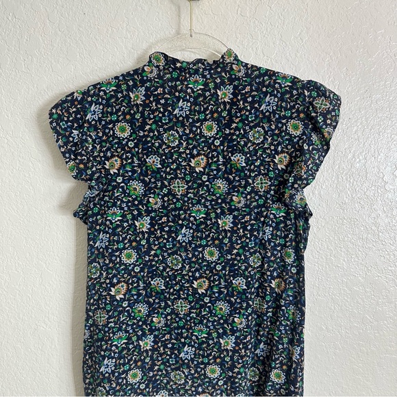 Tory Burch Printed Ruffle Shell Top size 4 - Picture 10 of 12